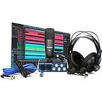 PreSonus AudioBox 96 Studio USB 2.0 Recording Bundle with Interface, Headphones, Microphone and Studio One software