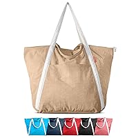Beach Bags Waterproof Sandproof, Packable Beach Bag with Zipper, Pool Bag, Foldable Beach Bag, Travel Beach Bag