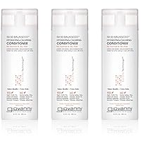 GIOVANNI Eco Chic 50:50 Balanced Hydrating Calming Conditioner - Leaves Hair pH Balanced for Over-Processed Hair, Lauryl & Laureth Lauryl & Laureth Sulfate Free, Color Safe - 8.5 oz (Pack of 3)