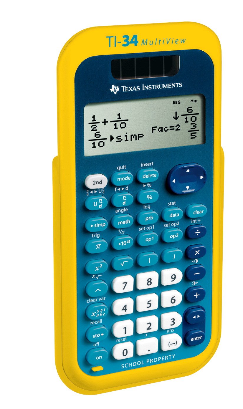 Texas Instruments TI-34 MultiView Scientific Calculator - Teacher Kit (10 pack)