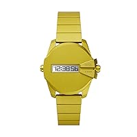 Diesel Baby Chief Aluminum Digital Men's Watch, Color: Yellow (Model: DZ2207)