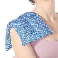 Atsuwell Microwave Heating Pad for Pain Relief, 7.5 x 14 Heating Pad Microwavable for Cramps, Neck and Shoulders, Knee, Muscle Ache, Joints, Back Pain, Moist Heat Pack for Warm Compress