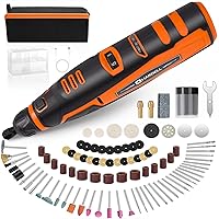 HARDELL 12V Cordless Rotary Tool, 6-Speeds Rotary Tool Kit, 30000RPM Power Rotary Tools 94 Rotary Tool Accessories for Engraving, Sanding, Polishing, Cutting, Carving, DIY and Craft Projects