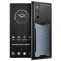 METAVERTU Web 3.0 Lizard Skin 5G Phone, Unlocked Android Smartphone, Secure Encrypted, Double Systems, 64MP Camera, 144Hz AMOLED Curved Display, Dual SIM, Fast Charge (Gradient Blue, 12G+512G)