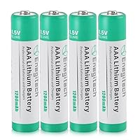 AAA Lithium Batteries, 1.5V Non-Rechargeable Triple AAA Battery for Water Leak Detector TV Remote Control Hygrometer Flashlight (AAA 4 Pack)