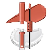 NYX PROFESSIONAL MAKEUP Shine Loud, Long-Lasting Liquid Lipstick with Clear Lip Gloss - Goal Crusher (Mid-Tone Beige)