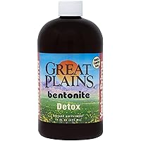 Yerba Prima Bentonite, Detox Pint, 16 Ounce - Liquid Clay Supplement - Food Grade - Natural Internal Cleanse