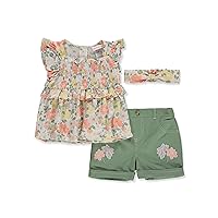 Little Lass Girls' 3-Piece Shorts Set Outfit