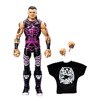 Mattel WWE Elite Action Figure & Accessories, 6-inch Collectible Dominik Mysterio with 25 Articulation Points, Life-Like Look & Swappable Hands