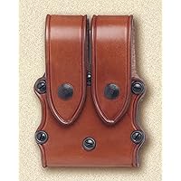 Hunter 5501 Double Clip Case with Flaps Staggered, Brown