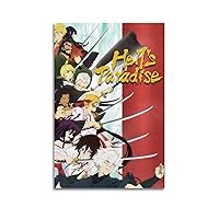 Anime Hell's Paradise Poster for Room Aesthetics Decorative Picture Print Wall Art Canvas Posters Gifts 08x12inch(20x30cm) Unframe-Style