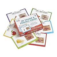 hand2mind 3D Sound and Phonics Cards, Phonemic Awareness, Phonics Flash Cards, Letter Sounds for Kindergarten, Speech Therapy Toys, ESL Teaching Materials, Science of Reading Manipulatives