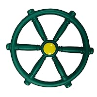 Swing-N-Slide WS 1524 Pirate Ship Wheel with 12 Inch Diameter for Swing Sets, Play Sets & Playhouses, Green
