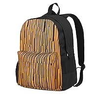 Wooden Wall Backpack Printing Lightweight Casual Backpack Shoulder Bags Large Capacity Laptop Backpack
