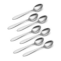 Oneida Taylor Everyday Flatware Teaspoons, Set of 8 18/0 Stainless Steel, Silverware Set