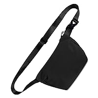 Belt Bag for Women,Small Crossbody Bag with Adjustable Strap - Causal Cross Body Fanny Packs for Travel - Black