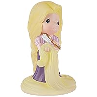 Precious Moments Disney Rapunzel Figurine Musical | Lighted When Will My Life Begin Figurine Musical | Disney Collectible Décor & Gifts | Tangled Figurine
