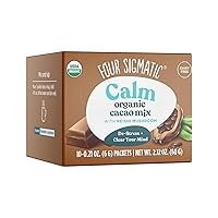 Four Sigmatic Mushroom Cacao with Reishi, Organic Reishi Mushroom Powder, Natural Calm, Relax, Sleep, Paleo, 10 Count