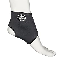 Neoprene Ankle Compression Sleeve, Best Ankle Support for Runners, Ankle Sprain, & Walking, Gentle Compression & Recovery Sleeves for Foot Pain, Arthritis & Tendonitis Relief, Black