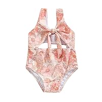 Toddler Baby Girls Swimwear Infant One Piece Swimsuit Bikini Sleeveless Hollow Bathing Suit Summer Beach Wear Outfit