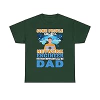 Dad Networking T-Shirt - Funny for Dad, Men's Crew Neck T-Shirt.