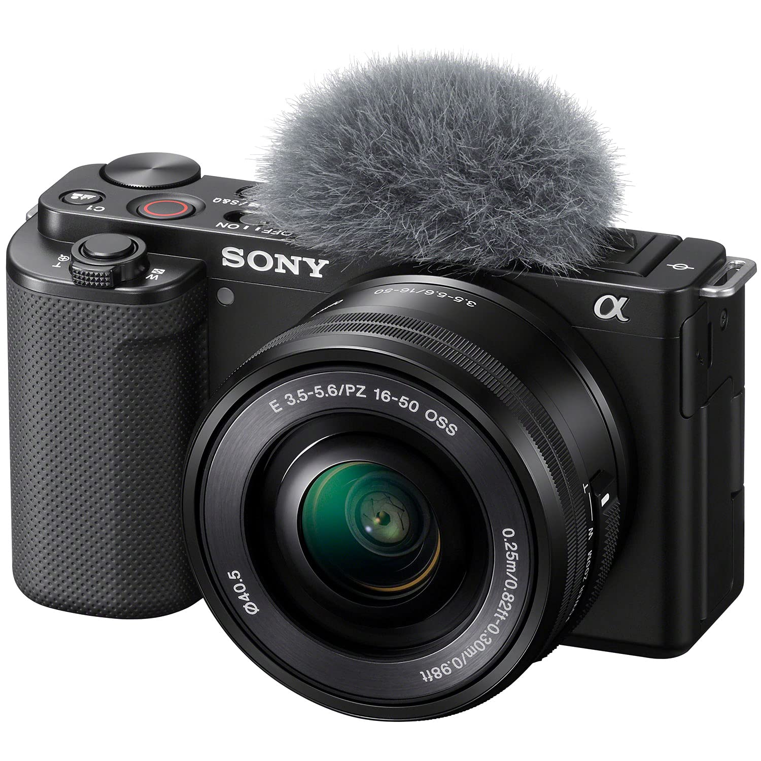 Sony ZV-E10 Mirrorless Alpha APS-C Vlog Camera Body and 16-50mm F3.5-5.6 Zoom Lens ILCZV-E10L/B Black Bundle with Deco Gear Photography Case + Extra Battery + Photo Video Software & Accessories Kit