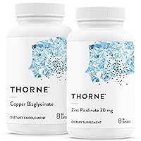 Trace Minerals Bundle - Zinc Picolinate and Copper Bisglycinate - Essentials for Wellness - 60 Servings