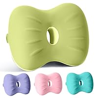 Leg & Knee Foam Support Pillow for Side Sleepers - Memory Sleeping, Pain Relief Sciatica, Back, HIPS, Knees, Joints, Pregnancy with Washable Cover (Goose Yellow)