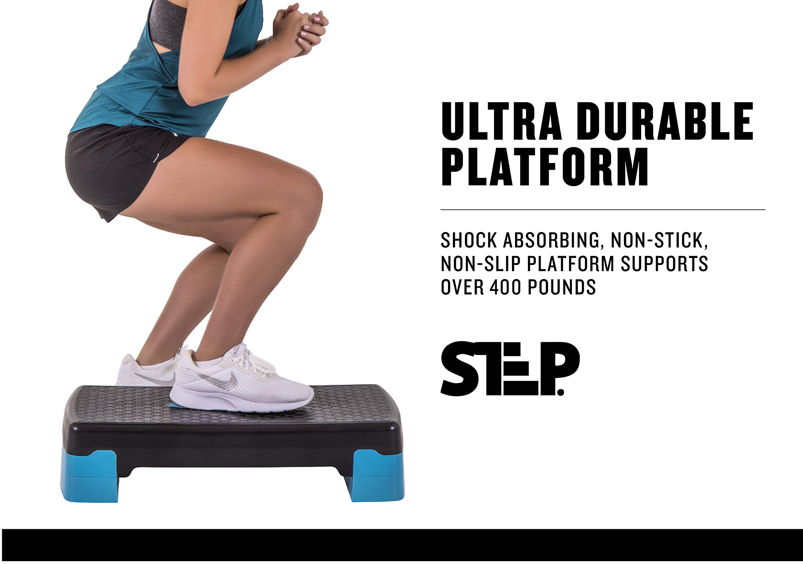 The Step Aerobic Platform for Home Workout, Aerobic Step Exercise Equipment for Exercise, Lightweight Adjustable Height Workout Equipment