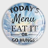 Today's Menu,Eat It Or Go Hungry Fridge Magnets Magnets Gift for Mother Day Glass Fridge Magnet Magnets for Refrigerator Whiteboard Cabinet Kitchen