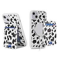 Ｈａｖａｙａ for iPhone 15 Plus Case magsafe Compatible iPhone 15 Plus Case Wallet with Card Holder Detachable Magnetic Leather Phone Cover for Women and Men-Cow Print Black