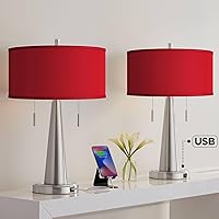 Possini Euro Design Vicki Modern Accent Table Lamps 23