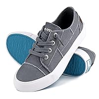 JENN ARDOR Womens Canvas Shoes Play Sneakers Slip on Low Tops Casual Tennis Shoes Fashion Shoes