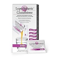 LivOn Laboratories Lypo-Spheric Glutathione - 30 Packets – 450 mg Glutathione Per Packet – Liposome Encapsulated for Maximum Bioavailability – Professionally Formulated – 100% Non-GMO