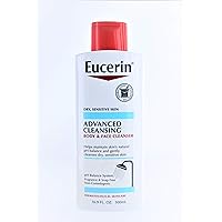 Advanced Cleansing Body & Face Cleanser - Fragrance & Soap Free for Dry, Sensitive Skin - 16.9 fl. oz Bottle (Pack of 2)