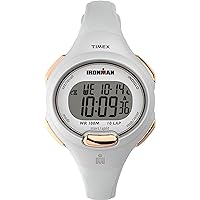 Timex Womens BCRF Ironman Essential 34mm Watch - White Case White Strap Rose-Gold-Tone Accents