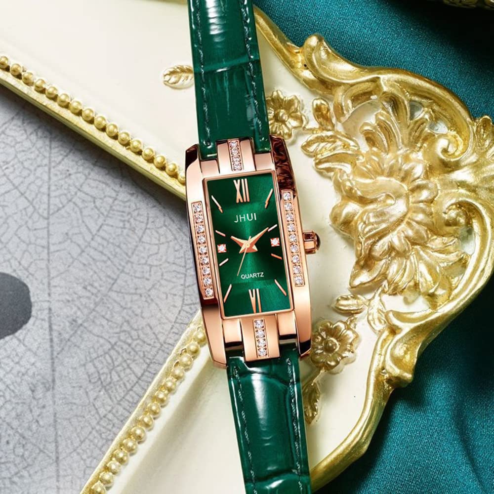 BESTKANG Women Watch Classic Rectangular Dress Watches Luxury Diamond Watch Fashion Leather Lady Watches Small Wrist Stainless Steel Watch