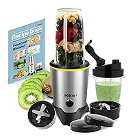 Blenders,1200W Personal Blender for Smoothies,Countertop Blender,35oz and 14oz Portable Travel Bottles and Lids,Fruit Mixer High Speed Blenders for kitchen for Shakes/Puree Food,BPA Free(Sliver)