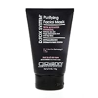 D:tox Purifying Facial Mask - Super Antioxidants Acai & Goji Berry, Activated Charcoal, Removes Impurities for a Beautiful Complexion, Hypoallergenic, Dermatologist Tested - 4 oz
