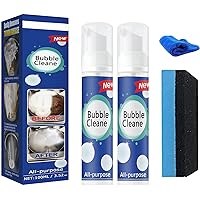 Foaming Heavy Oil Stain Cleaner - All Purpose Bubble Cleane Kitchen Deep Cleaning Spray, All-purpose Rinse-free Cleaning Spray, Stubborn Grease & Grime Remover Bubble Spray (2PCS*100ML)