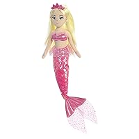 Aurora® Enchanting Sea Sparkles™ Princess Sparkles™ Angela Stuffed Doll - Imaginative Play - Magical Companions - Pink 18 Inches