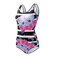 Weimostar Women's One Piece Sexy Bikini Funny Swimsuits Bathing Suit Swimwear Beachwear