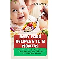 Baby Food Recipes 6 to 12 Months: Nourish Your Infant: Easy Feeding Time with Delicious Organic Baby Food Favorites - Includes Fruit & Veggies Purees Baby Food Recipes 6 to 12 Months: Nourish Your Infant: Easy Feeding Time with Delicious Organic Baby Food Favorites - Includes Fruit & Veggies Purees Kindle Paperback