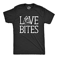 Mens Love Bites Funny Shark Dating Relationship Valentine's Day T Shirt