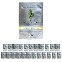 Functional Formularies Liquid Hope Peptide Organic Tube Feeding Formula and Nutritional Meal Replacement Supplement, 12 Oz Pouch, Pack of 24