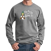 St Patricks Day Lucky Gnome Pullover Sweatshirt