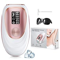 Laser Hair Removal, IPL Hair Removal with Ice-Cooling System for Painless & Long-Lasting Result, Safe At-Home Hair Remover Device for Armpits Back Legs Arms Face Bikini Line