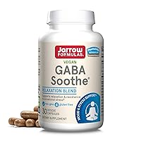 Jarrow Formulas GABA Soothe, 3 Ingredient Dietary Supplement for Relaxation and Occasional Stress, 30 Veggie Capsules, 30 Day Supply
