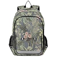 ALAZA Tropical Plants Floral Cactus Backpack Bookbag Laptop Notebook Bag Casual Travel Trip Daypack for Women Men Fits 15.6 Laptop
