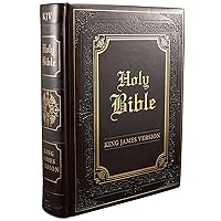KJV Holy Bible, Classically Illustrated Heirloom Family Bible, Faux Leather Hardcover - Ribbon Markers, King James Version, Dark Brown/Gold KJV Holy Bible, Classically Illustrated Heirloom Family Bible, Faux Leather Hardcover - Ribbon Markers, King James Version, Dark Brown/Gold Hardcover